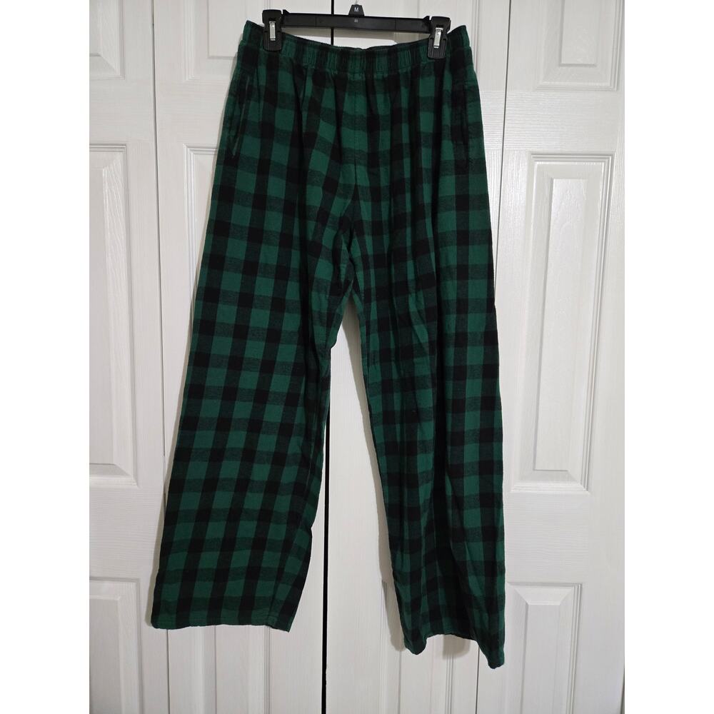 Boxercraft xl women's green and black plaid pajama pants